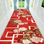 3D stereoskoopiline lille- ja rohukoridor pikk vaip kerge luksus esiku vaip libisemiskindel jooksvaip pastoraalne tee trepimatt W100*H300CM