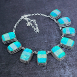 Natural Green Triplet Opal 925 Sterling Silver Jewelry Necklace 18 i9k32