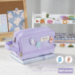 Suure mahutavusega pliiatsi&uuml;mbris Kawaii kolmekihiline pliiatsikott Korea kirjatarvete pliiatsikotis Tagasi koolitarbed &otilde;pilastele