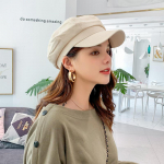 Uued puuvillased linased m&uuml;tsid Vildist barett Naiste Briti stiilis kepi T&uuml;drukute barett Elegantne daam &Uuml;hev&auml;rvilised m&uuml;tsid