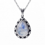 Sterling h&otilde;be 925 ripats kaelakee pirni kujuga 10x14mm naturaalne sinine liivakivi kaelakee moe ehted naistele 45cm