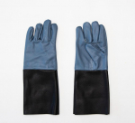 P&otilde;letusvastased, soojusisolatsiooni- ja kulumiskindlad veisenahast kahekihilised t&auml;issurvega poolsurveriba elektrilised nahast t&ouml;&ouml;kindlustuskindad 37 & XL & Dark Leather Neck Long