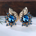 Bohemian Leaf Lille Must tsirkoonist r&otilde;ngask&otilde;rvar&otilde;ngad naistele Luksuslikud kullav&auml;rvi pulmaehted