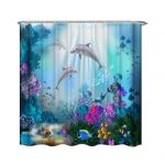 Sea Dolphin Print veekindel vann Du&scaron;ikardina padi Kodu vannitoa sisustus