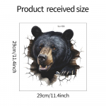 Fun-f89 Hole 3D Simulatsioon Must Karu Lapsed Magamistoa Taustapaigutus Seinakleebised Isekleepuvad 29*29CM/fun-f89