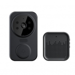 1 komplekt juhtmevaba uksekell koos vastuv&otilde;tjaga k&otilde;rge eraldusv&otilde;imega kaamera 2,4G WiFi kaugvideo visuaalne kahesuunaline heli &ouml;&ouml;n&auml;gemine juhtmeta turvauksekell valge