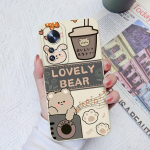 Xiaomi 10 11 12 13 Lite 12S Pro Ultra telefoni&uuml;mbriste jaoks, kate Cute Bear p&otilde;rutuskindel vedel silikoon, pehme matt kukkumisvastane Xiaomi Shell kaitseraua jaoks Xiaomi Mi 6X