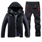 Meeste talvine lumem&auml;gironimis&uuml;likond &otilde;ues matkamise t&ouml;&ouml;&uuml;likond, suur soe jope + soojad p&uuml;ksid, 2-osaline komplekt 6XL