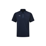 Li Ning Sponsorseeria Br&auml;ndilogo Tr&uuml;kiga Slim Fit L&uuml;hikeste Varrukatega Polos&auml;rk Meestele Polos&auml;rgid Tindi-sinine APLS227-2 XL black