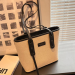 Suure mahutavusega naiste kandekott Moodne kontrastses v&auml;rvitoonis l&otilde;uend Naiste k&auml;ekott k&otilde;rgetasemelise tekstuuriga kontoris naistele &uuml;ks &otilde;lakott