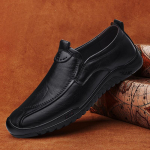 Moodne disainer meeste kingad mood Ehtne nahk Slip-on mokassiinid Kevad s&uuml;gis mokassiinid S&otilde;idukingad Jalutamiseks Meeste tossud 37 must
