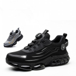 P&ouml;&ouml;rdnupuga turvajalatsid meestele terasest varbaga tennised torkekindlad t&ouml;&ouml;ohutussaapad &otilde;hkpadjaga spordit&ouml;&ouml;jalatsid l&ouml;&ouml;gikindlad saapad 42 must