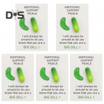 Pickle Tasku kallistuskaart Emotsionaalne toetus Positiivne kaart Pickle Tasku kallistuskaart kingitus kooli l&otilde;petamise s&uuml;nnip&auml;evaks 5pcs