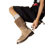 Saapad &Uuml;mar nina Keskmise s&auml;&auml;rega Pandlaga Vintage Botas Moodsad Kingad Moelava Mitmek&uuml;lgsed Talvised Naiste Kingad Zapatos Mujer Luksus Madala Kontsaga 35 pruun