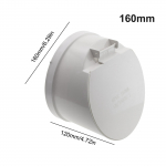 50-160mm PVC Drenaažitoru P&otilde;randakaevud Automaatselt Sulguv V&auml;ljat&otilde;rjeklapp-Kate 160mm