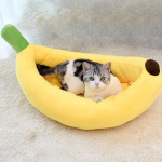 Koeravoodi lemmiklooma banaanikujuline plush masinaga pestav hingav loomakutsikas v&auml;ikestele M