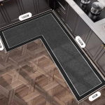 K&ouml;&ouml;givaip L-kujuline libisemiskindel p&otilde;randamatt Diatomiga muda imavad matid Kodukaunistuse vaip &Otilde;li imav imitatsioon Linased vaibad 100x150x50cm