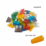 50 tk Mini keskmise suurusega STANDARD auto automaatkaitse 1A 2A 3A 4A 5A 7,5A 10A 15A 20A 25A 30A 35A 40A + klamber standard 15A||standardX15A