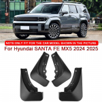 Hyundai SANTA FE MX5 2024 2025 jaoks Autode kujundus ABS Auto porilauad Pritsmekaitse Porikaitse Porilauad Eesmised Tagumised Tiiva Tarvikud must