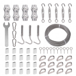 Trossi pinguti komplekt 100 jalga kaabli pikkus 2 mm roostevaba teras tross pingutid komplekt