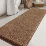 Paksutatud superabsorbeeriv super libisemiskindel vannitoamatt vaip libisemiskindel vastupidav tualettmatt sissep&auml;&auml;suuksematt kodu kaunistus 50cm x 80cm pruun