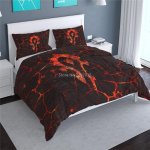 World of Warcraft 3D Sylvanase Voodipesu Komplekt Populaarne M&auml;ng Wow Hordi Liidu S&uuml;mbolid Voodipesu Voodiriided Tekikott Padjap&uuml;&uuml;r 140x210cm