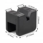 Universaalne auto tungraua kummist padjaga auto piludega t&otilde;stetugra alus Kummist padjad P&otilde;randaadapterid raam siini pigistatav t&otilde;steparandust&ouml;&ouml;riist must