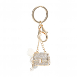 Rhinestone v&otilde;tmehoidja s&auml;delev rahakoti kuju Faux Pearl v&otilde;tmehoidja v&otilde;luv sulamist ripats