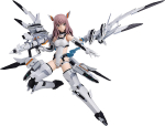 figma Alice Gear Aigis Yumi Yotsuya v&auml;rvitud liigutatav figuur M06723 M&otilde;&otilde;tkavas v&auml;line ABS&PVC gray