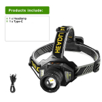 2025 &Uuml;liv&otilde;imas 2*LED pealamp Suure v&otilde;imsusega laetav prožektor Sisseehitatud akuga pealamp Pika ulatusega jahivalgustid