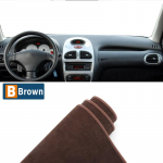 Autotarvikud Peugeot 206 2004 2005 2006 2007 2008 jaoks Armatuurlaua katted V&auml;ltige valgust Pad P&auml;ikesesirm Anti-UV Vaibad Libisemiskindel matt