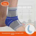 Kootud nailonist kokkusurutud pahkluukaitse sportimiseks, silikoontoega &ndash; ideaalne korvpallis soojaks. XL Single (Recommended Shoe Size 46-50)