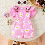 Lasteriided Beebikomplekt 0-3A Roosa L&uuml;hikeste Varrukatega Beebi Bodysuit + Lipsuga Kandep&uuml;ksid 2-3Y