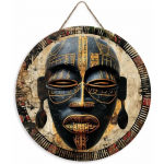 Puidust ainulaadne Aafrika mask kunstilise disainiga &uuml;mmargune puidust silt, sobib uksele, seinale, koju, tuppa, talumajja, t&auml;navale, poodi, garaaži, baari, aeda Wood