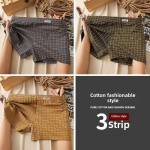 Meeste ruudulised puuvillased bokserid: Mugav, lai ja hingav aluspesu XL (recommended 115-135 jin)