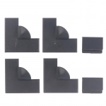 1 tk aknaekraani nurgad, mis on valmistatud isetehtud magnetilise aknaekraani tarvikud hall v&auml;rv