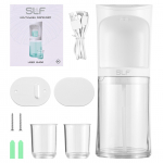 Automaatne puutevaba vannitoa suuvee jaotur koos 18fl.oz mahutiga 2 tk magnettopsid USB valge