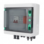 PV &uuml;henduskarp 2 stringiga veekindel p&auml;ikeseenergia &uuml;henduskarp 15A kaitsmega 32A kaitsel&uuml;liti DC500V