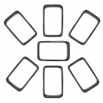 Auto Iluv&otilde;re Mootorikatte Dekoratiivkate Kleebised Jeep Grand Cherokee 2017-2020 ABS Auto V&auml;liskaross Tarvikud must