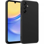 &Uuml;li&otilde;huke matt pehme silikoonist &uuml;mbris Samsung Galaxy S24 S23 FE Plus Ultra A55 A35 A25 A15 A05S A54 A34 A14 jaoks, must kate, fundad A04 must