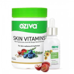 OZiva Igap&auml;evane Nahahoolduskomplekt - Nahavitamiinid + Bioaktiivne E-vitamiin 122 N&auml;oseerum H&uuml;aluroonhappega Niisutamiseks ja S&auml;rava Naha jaoks