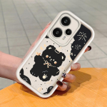 Pehme silikoonist ruudukujulise redeliga printimismustriga telefoni korpus, t&auml;iskaanega kaamera p&otilde;rutuskindel kaitse kummist &uuml;mbris Xiaomi Redmi jaoks Xiaomi Poco F4 valge