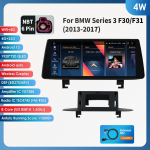 Ossuret 10.25 Android 13 Autoraadio BMW 3 F30 F31 2013-2017 NBT jaoks Autoradio 4G Carplay Multimeediapleier Auto nutikad s&uuml;steemid Auto 4G RDS 4W 4G 32G