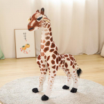 Uus 1 tk kallistatav multikas žiraffid pl&uuml;&uuml;sm&auml;nguasi imitatsioon hirve nukud topitud pehme simulatsioon kawaii lastetoa kaunistused kingitused 45cm pruun
