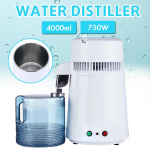 750W 4L majapidamises kasutatav puhta vee destilleerija veepuhastaja konteiner roostevabast terasest veefiltri seade destilleeritud vesi