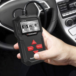 12V Autode Autopistiku Aku Tester Digitaalne Mitmekeelne Anal&uuml;saator Tester T&ouml;&ouml;riist must