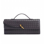 Isikup&auml;rastatud ja k&otilde;rgekvaliteediline kootud &otilde;htus&ouml;&ouml;gikott, elegantne k&auml;eshoitav &otilde;lakott naistele, vintage horisontaalne baguette-kott, vabaaja crossbody-kott