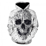 Kevad s&uuml;gis Horror Skull Harajuku 3D Print Pullover Meeste Pusa Pusa Mood Meeste R&otilde;ivad Br&auml;nd Casual Streetwear Mantel L