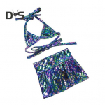 Koerte bikiinikleit s&auml;delev koerte ujumistrikoo merineitsi ujumiskost&uuml;&uuml;m l&auml;ikiva soomusega suvine mere&auml;&auml;rne rannaoutfit v&auml;ikestele keskmistele kassidele koertele L sinine