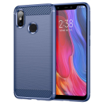 Xiaomi Mi 8 mi8 pehme silikoon&uuml;mbrise jaoks p&otilde;rutuskindel matt tagakaas Xiaomi 8 mi 8 luksuslikule s&uuml;sinikkiust &uuml;mbrisele Coque Fundas For Mi 8 sinine